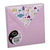 POLLEN Sachet de 10 enveloppes 120g 14x14cm coloris rose doublure Doudou