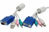 CABLE KVM HD15 + USB + AUDIO 3METRE