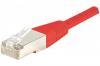 Cordon RJ45 crois CAT 6 S/FTP rouge - 1 m