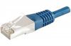 DEXLAN Cordon RJ45 CAT 6A F/UTP bleu - 0,5 m