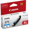 CARTOUCHE JET D'ENCRE CYAN HTE CAPACITE 11ML CLI-571BK XL CANON PIXMA MG-5751.5752.5753.6851.6852.6853.7750.7751.7752.7753 ORIGINE