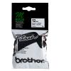 Cassette  ruban pour tiqueteuses Brother Ptouch - MK231  (noir-blanc) 12mm 